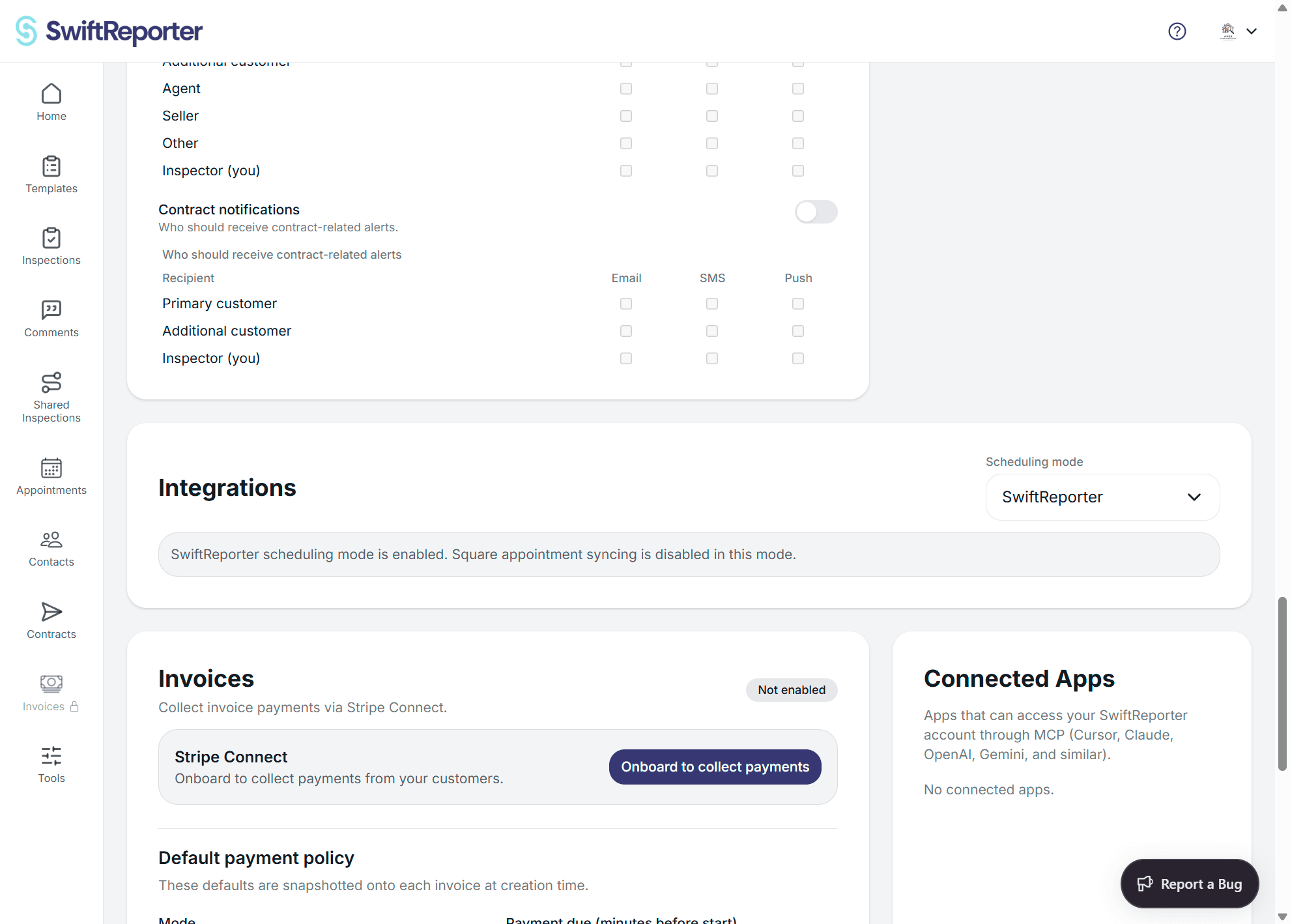 SwiftReporter Square appointments integration