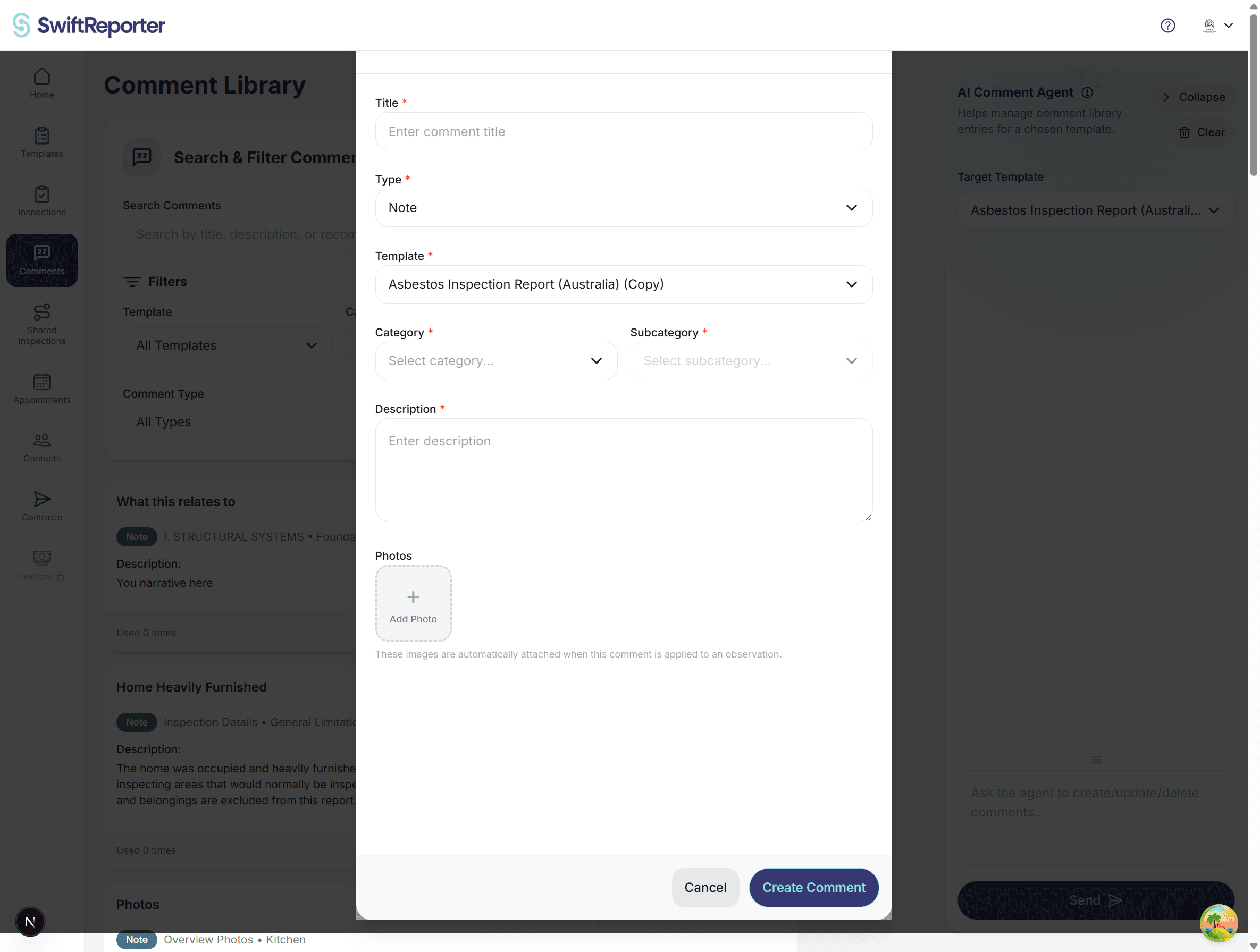 SwiftReporter creating notes